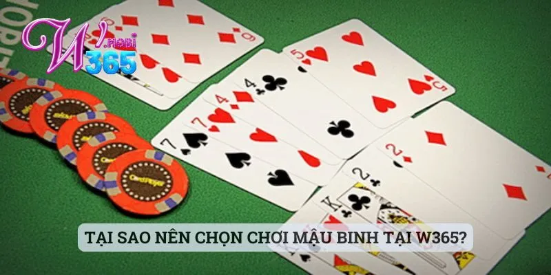 Mẹo Chơi Mậu Binh - Bỏ Túi Nhanh Những Mẹo Hay Cùng W365 3 Tại sao nên chọn chơi mậu binh tại W365?